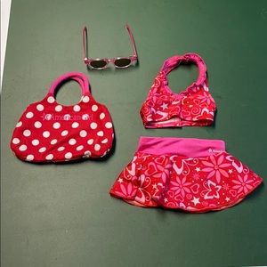 American girl doll bitty baby swim set